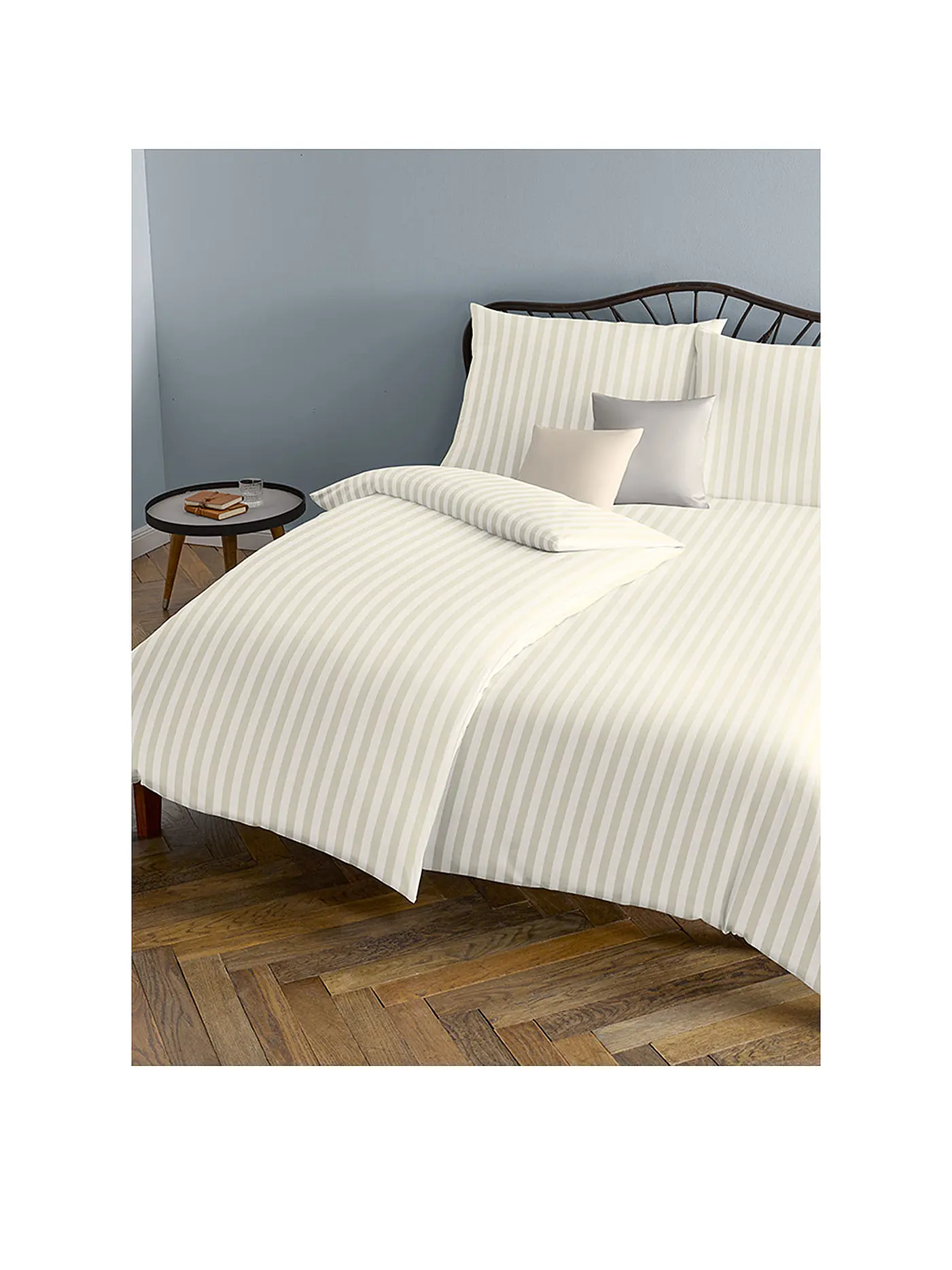 FLEURESSE | Damast Bettwäsche Melk 70x90cm / 140x200cm Creme | 